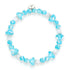 Sky Blue | .925 Sterling Silver | Deluxe Firefly Glass Mushroom Bracelet