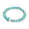 Turquoise | .925 Sterling Silver | Firefly Glass Mushroom Gemstone Bracelet