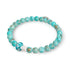 Turquoise | .925 Sterling Silver | Firefly Glass Mushroom Gemstone Bracelet