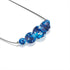 Topaz Flame | .925 Sterling Silver | Firefly Glass Infinity Clasp Necklace