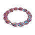 Amethyst Spark | .925 Sterling Silver | Firework Glass Pebble Bracelet