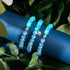 Azure Flare | .925 Sterling Silver | Firework Glass Bracelet