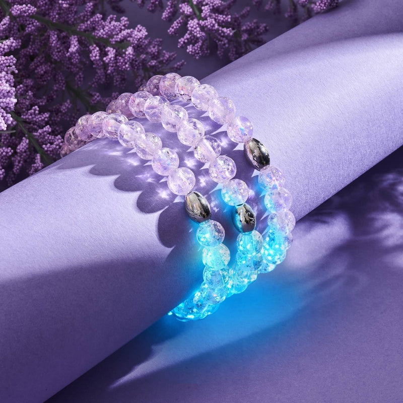 Dusty Rose | .925 Sterling Silver | Firework Glass Bracelet