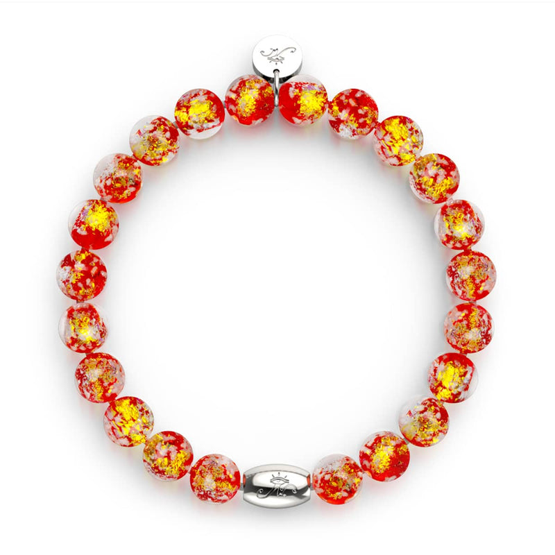 In Love | .925 Sterling Silver | Firework Glass Bracelet