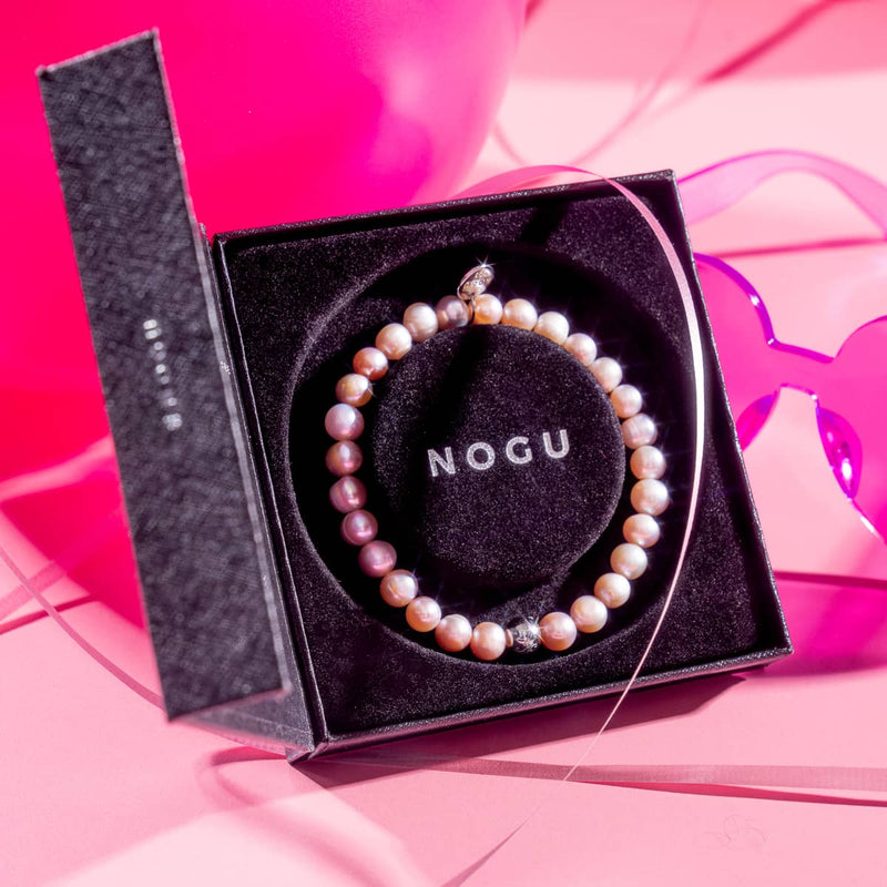 Blush Pink | .925 Sterling Silver | Freshwater Pearl Bracelet