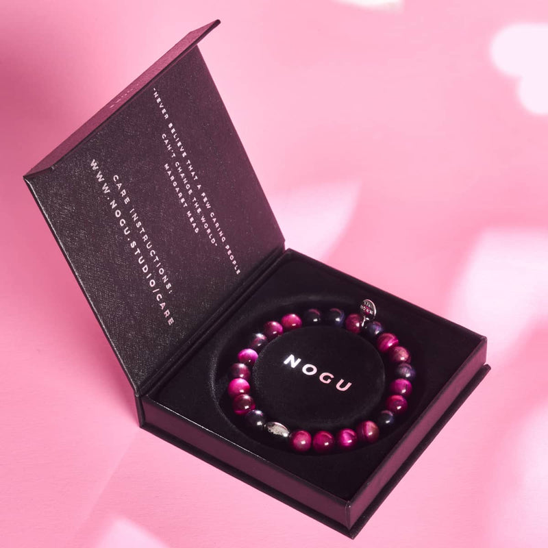 Mulberry Trance | .925 Sterling Silver | Galaxy Tiger's Eye Bracelet