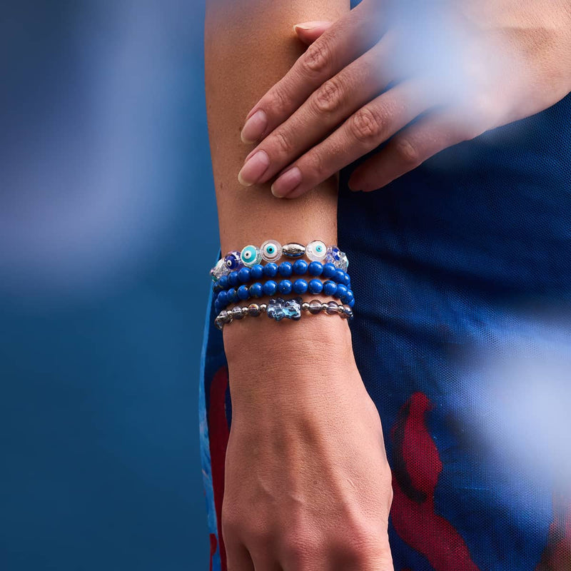 Ocean | Silver | Gilded Turquoise Gemstone Wrap