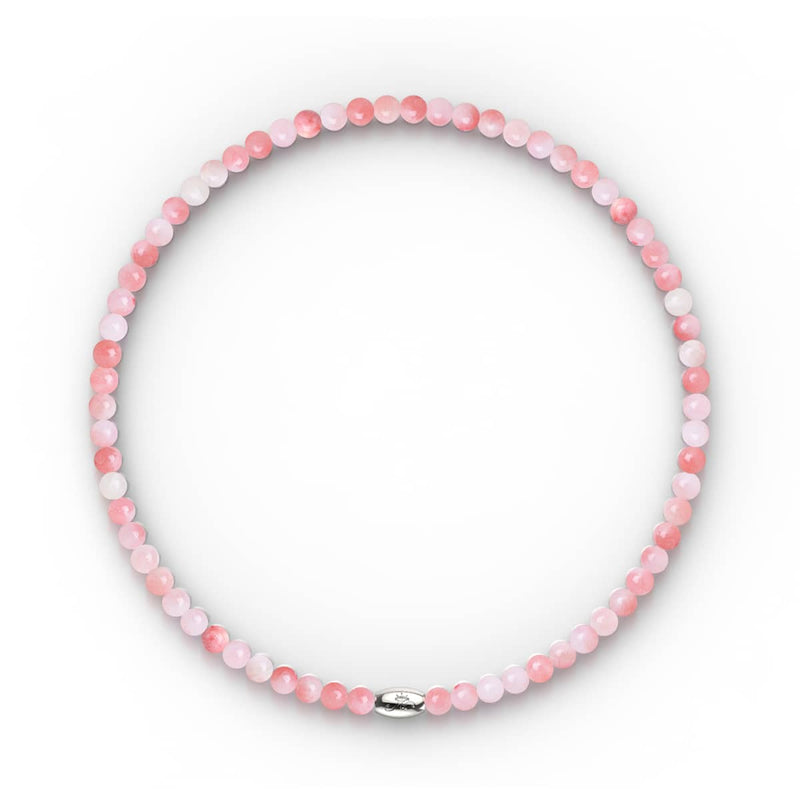 Pink Nebula | Silver | Gilded Turquoise Gemstone Wrap