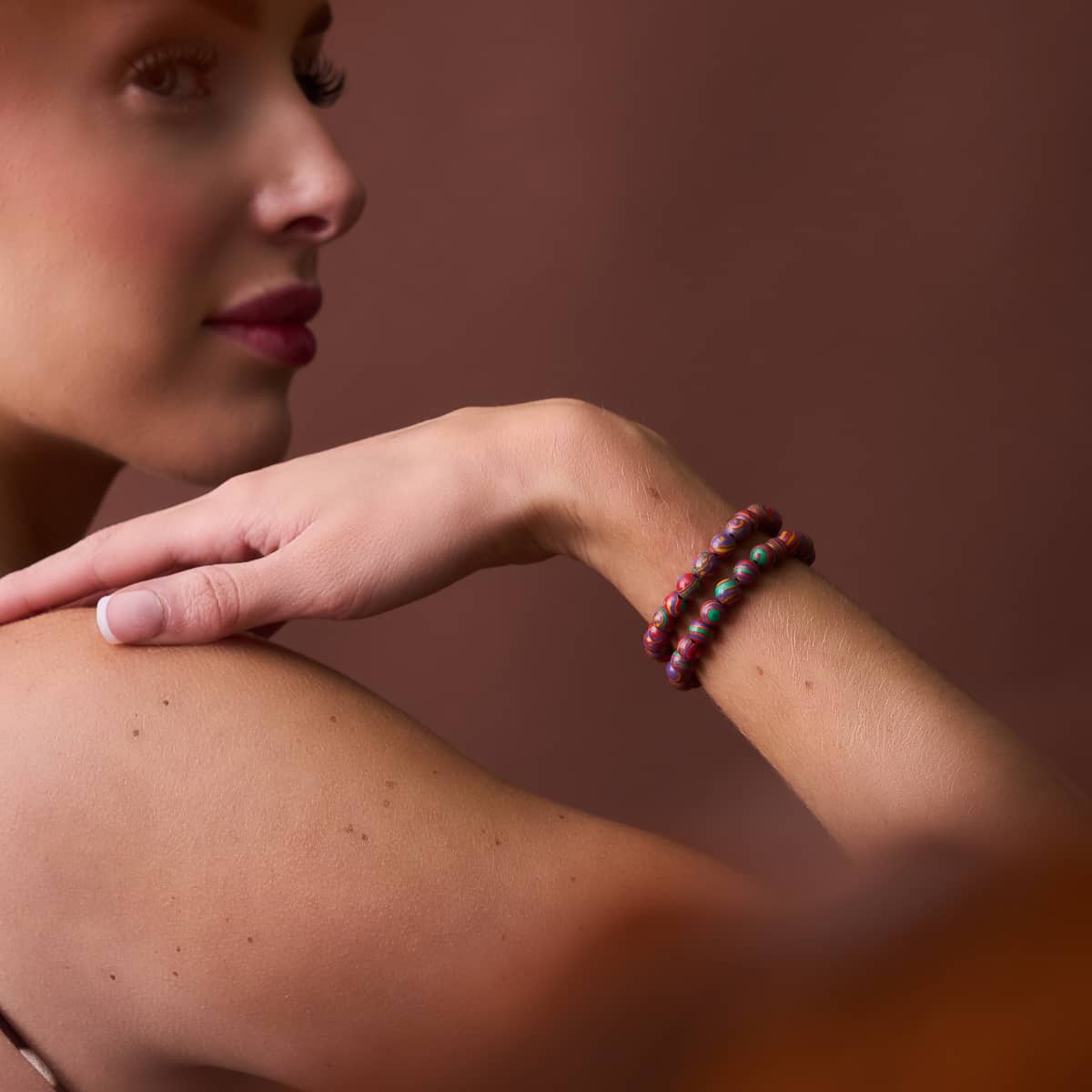 Rainbow | Silver | Gilded Turquoise Gemstone Wrap