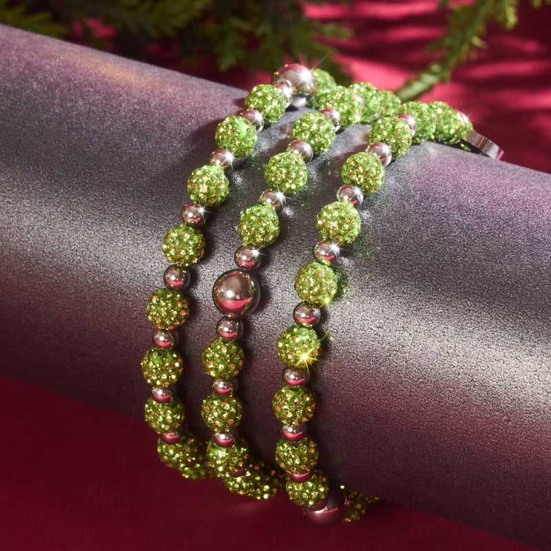 Palm Green | Crystal Kikiballa Bracelet