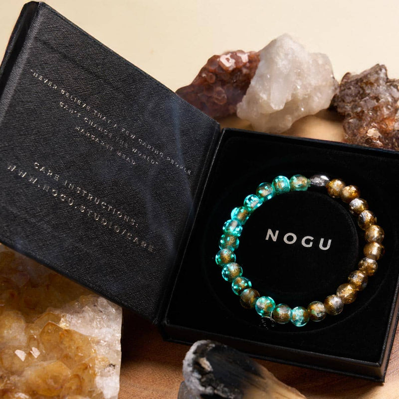 Bronze Horizon | .925 Sterling Silver | Lunar Glass Bracelet