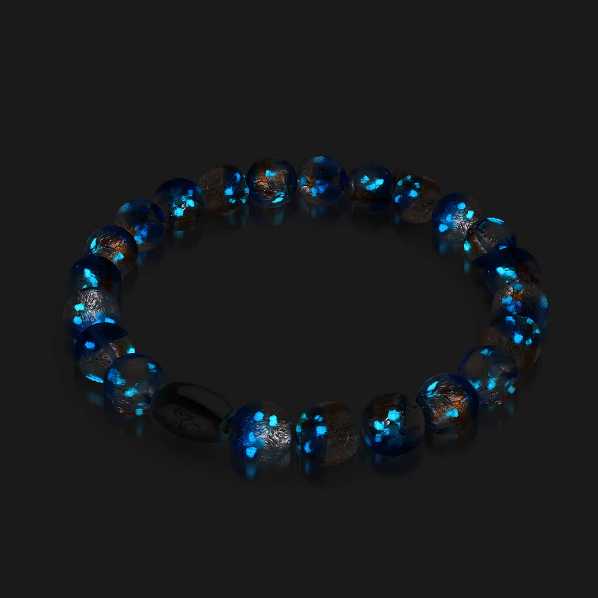 Indigo Horizon | .925 Sterling Silver | Lunar Glass Bracelet