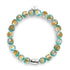 Teal Moon | .925 Sterling Silver | Lunar Glass Bracelet