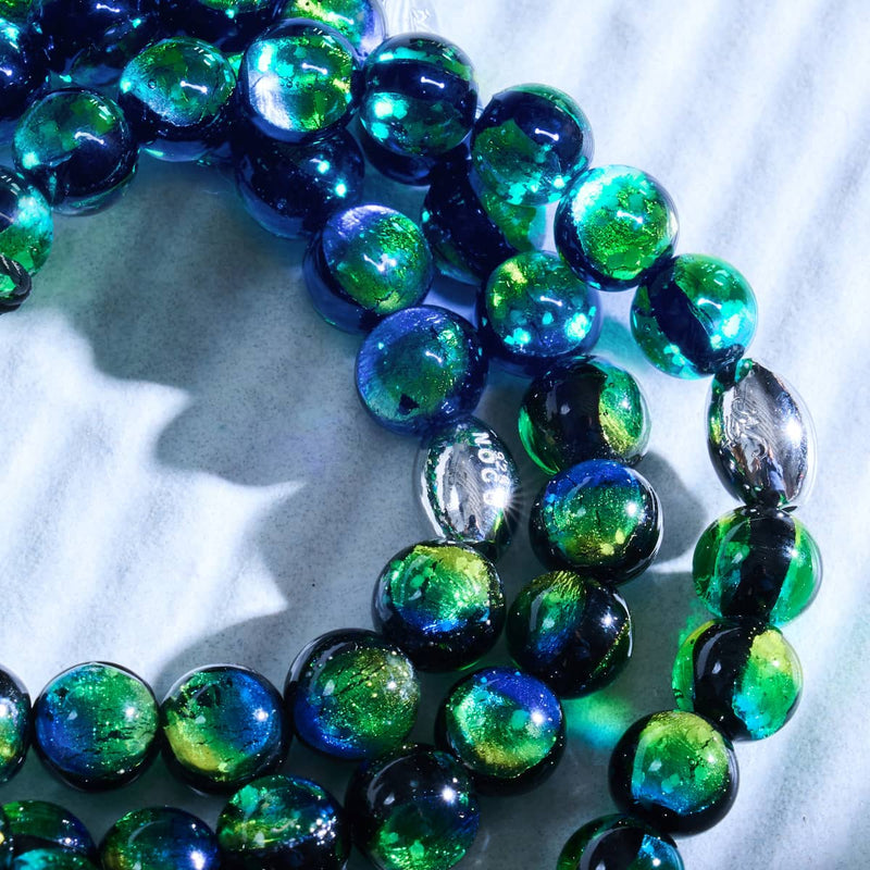 Turquoise Horizon | .925 Sterling Silver | Lunar Glass Bracelet