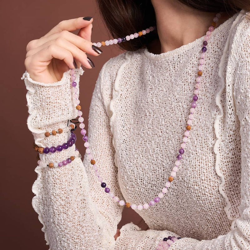 Namaste | Gemstone Rudraksha | Mala Spiritual Wrap