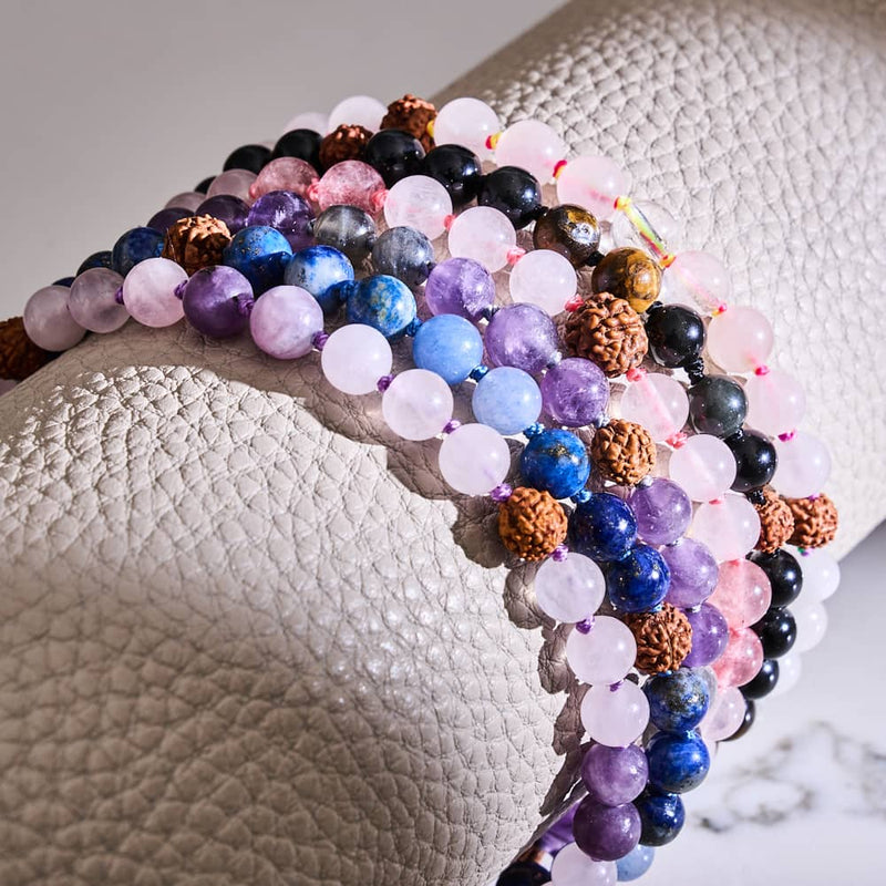 Namaste | Gemstone Rudraksha | Mala Spiritual Wrap
