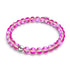 Magenta | .925 Sterling Silver | Mermaid Glass Bead Bracelet