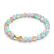Peach | .925 Sterling Gold Vermeil | Mermaid Glass Bead Bracelet