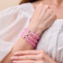 Pink | .925 Sterling Silver | Mermaid Glass Bead Bracelet