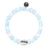 Rainbow White | .925 Sterling Silver | Mermaid Glass Bead Bracelet