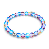 Unicorn Blue | Silver | Mermaid Glass Bead Bracelet