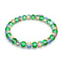Unicorn Green | Silver | Mermaid Glass Bead Bracelet