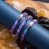 Violet | .925 Sterling Silver | Mermaid Glass Pebble Bracelet