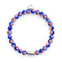 Blue Stars | .925 Sterling Silver | Millefiori Bracelet