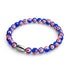 Blue Stars | .925 Sterling Silver | Millefiori Bracelet