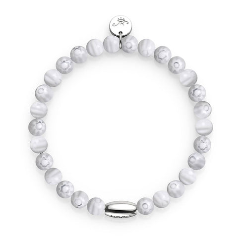 Roman Lily | .925 Sterling Silver | Millefiori Bracelet