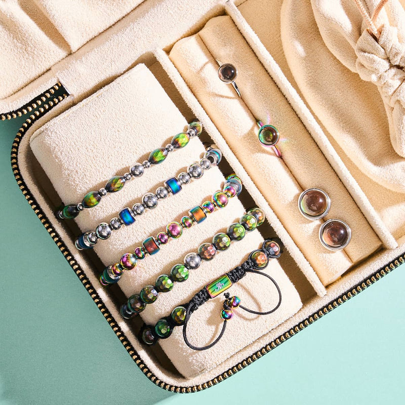 Chromata | 12mm Mood Stone Cabuchon Earrings