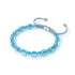 Aquamarine x Blue | Silver | Radiant Facet Pebble Bracelet
