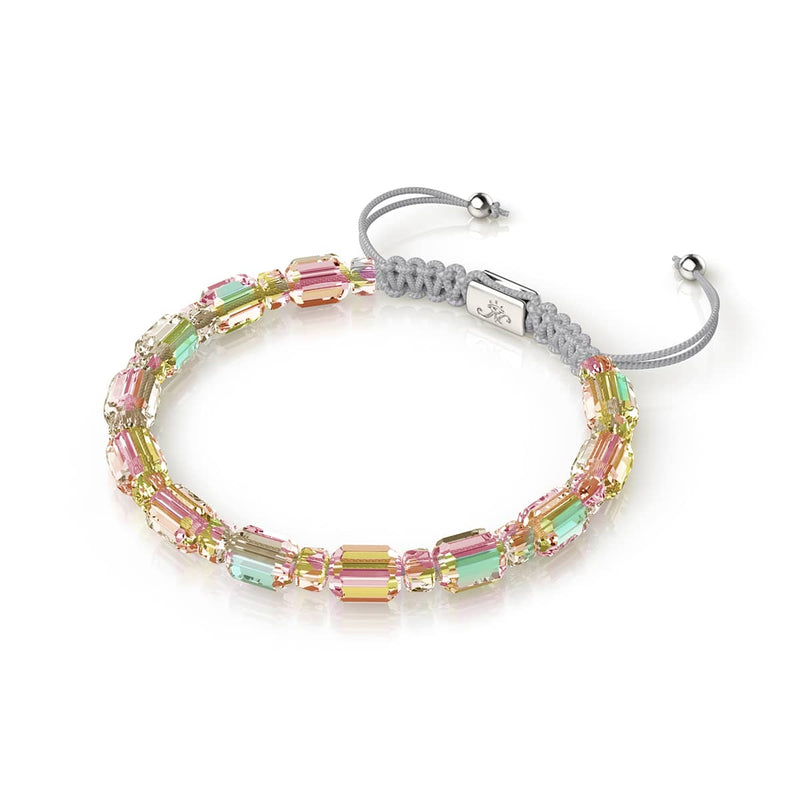 Moonbeam x Grey | Silver | Radiant Facet Pebble Bracelet