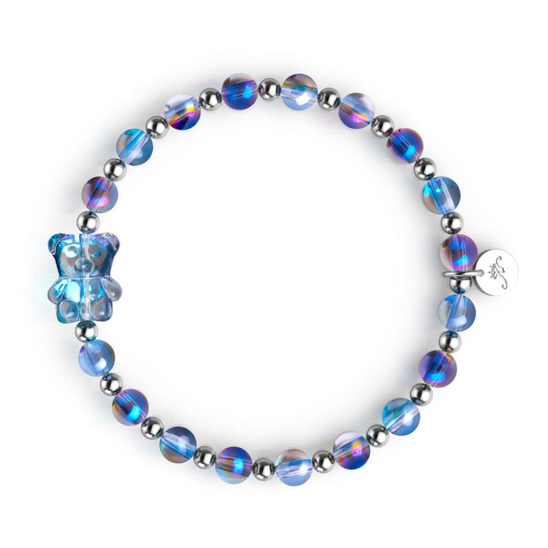 Unicorn Blue | Silver | Shimmer Bear Bracelet