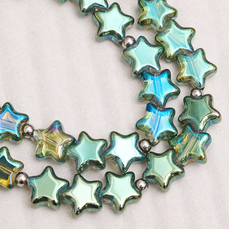 Emerald Borealis | .925 Sterling Silver | Star Wrap