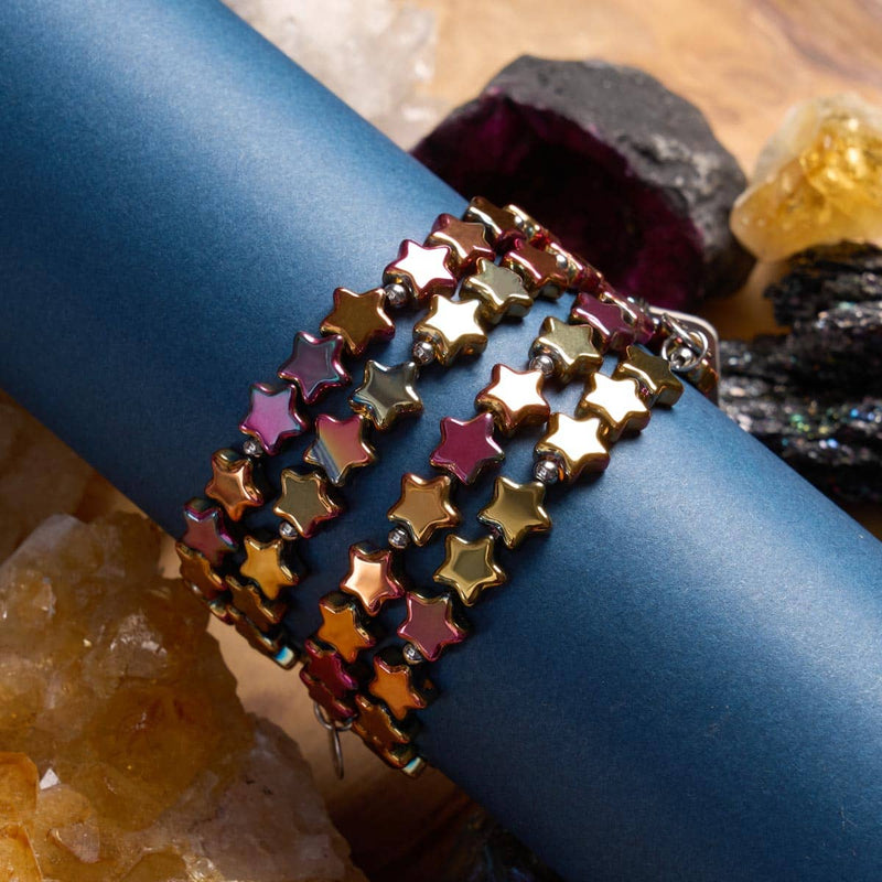 Scarlet Stardust | .925 Sterling Silver | Star Wrap