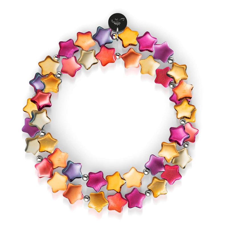 Scarlet Stardust | .925 Sterling Silver | Star Wrap