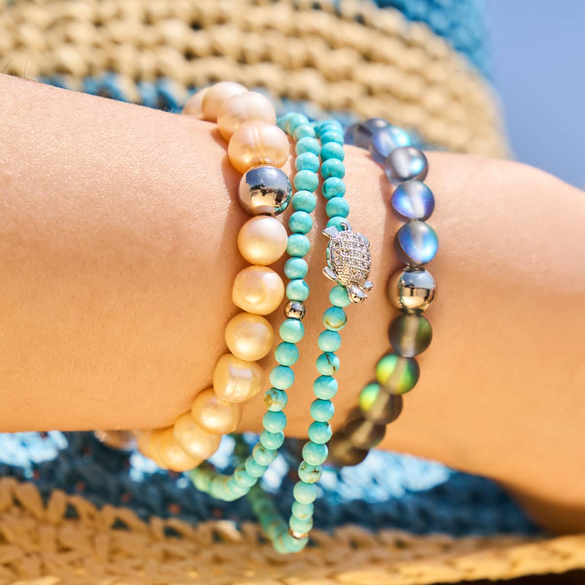 Turquoise | Silver | Tortuga Gemstone Wrap