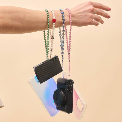 Blue Mistletoe | Firefly Glass | Phone Charm Strap