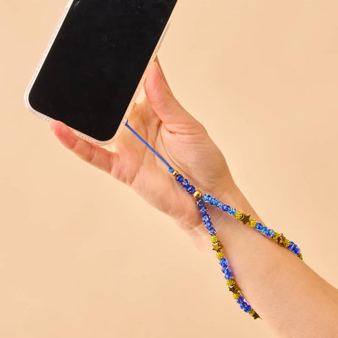 Sapphire Stars | Firefly Glass | Phone Charm Strap