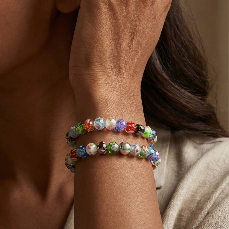 Wildflowers | Firefly Glass Diamonds Bracelet