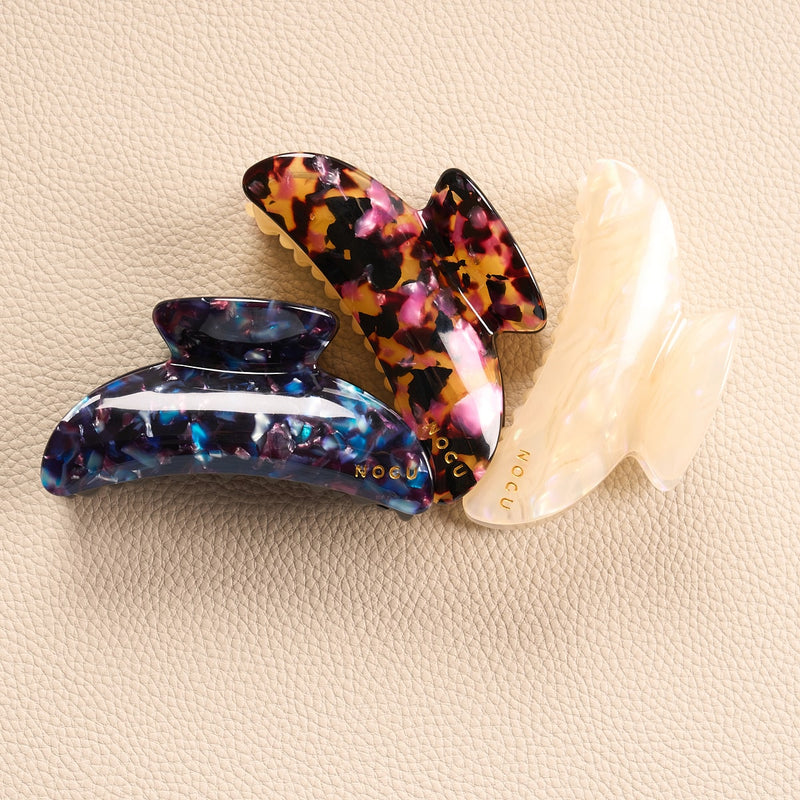Ivory Mirage | Cellulose Acetate Hair Claw