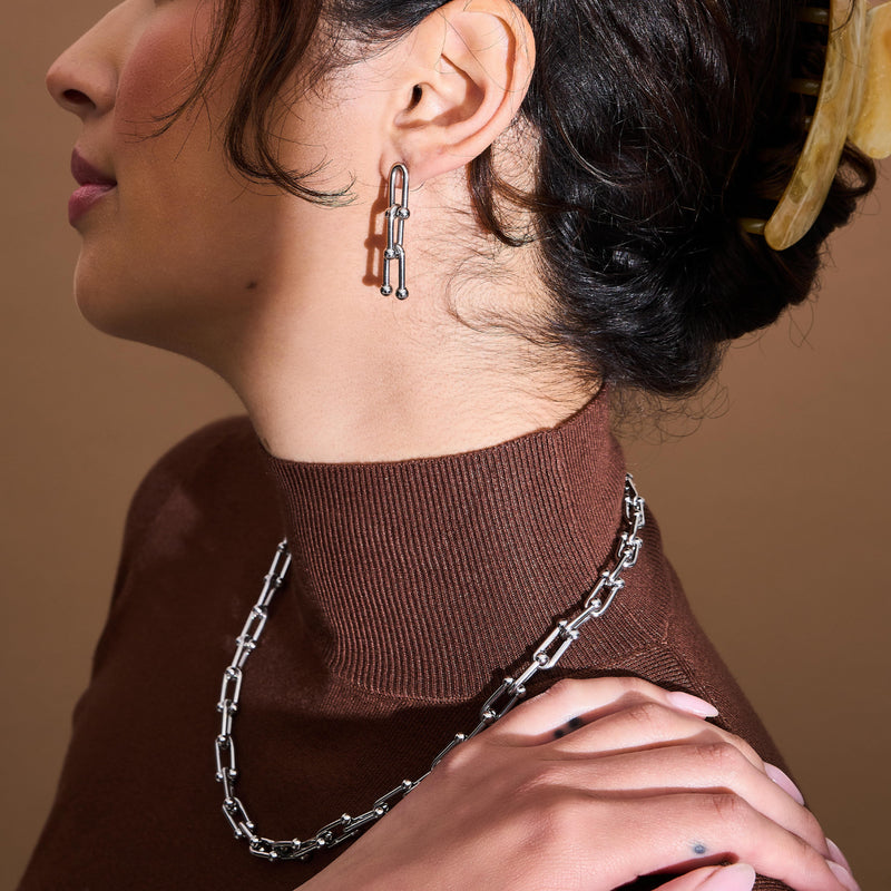 The Juno | Pellet Chain Earrings