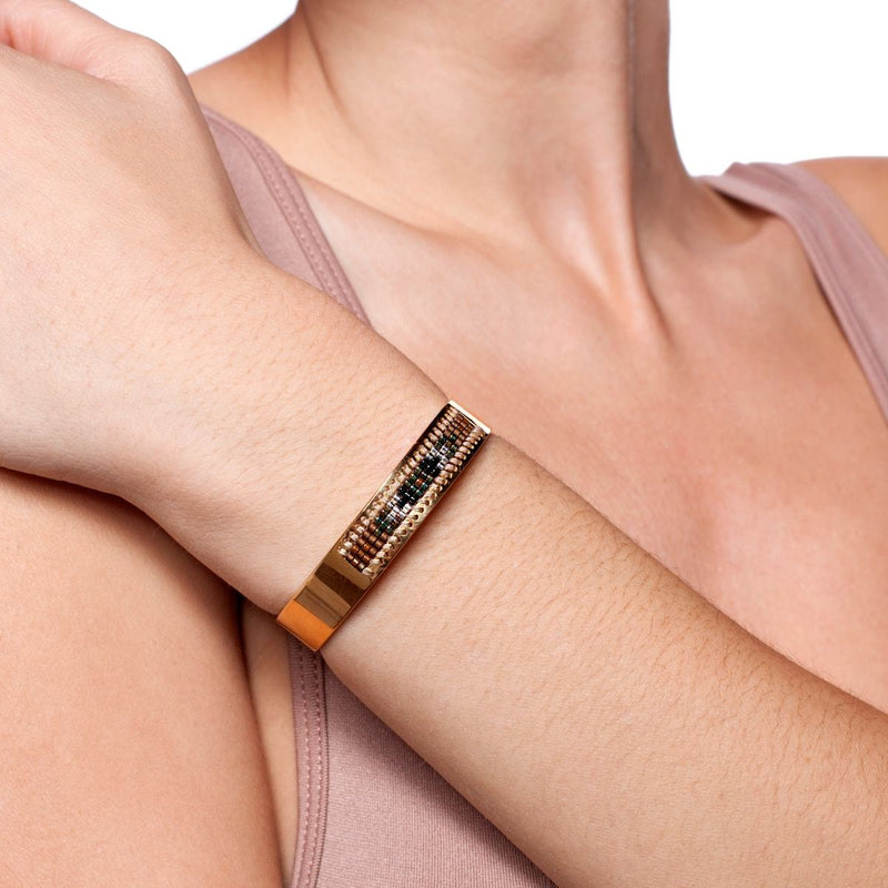 Rolling Hills | 18k Gold | Boho Bangle