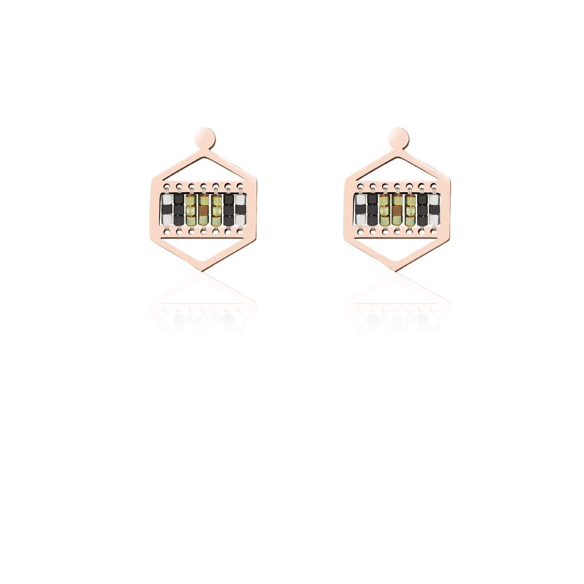 Rolling Hills | 18k Rose Gold | Boho Earrings