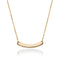 Curved Minimalist Bar | 18k Gold | Necklace