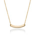 Curved Minimalist Bar | 18k Gold | Necklace