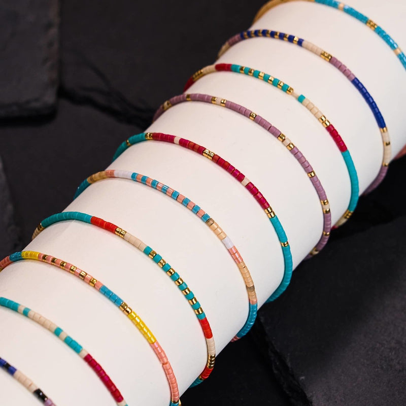 Mykonos | Japanese Miyuki Seed Bead | Stranded Bracelets