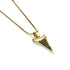 Shark Tooth Infinity Clasp Necklace by Lauren Howe | .925 Sterling Gold Vermeil | Black Crystal