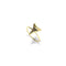 Shark Tooth Ring by Lauren Howe | .925 Sterling Gold Vermeil | Black Crystal
